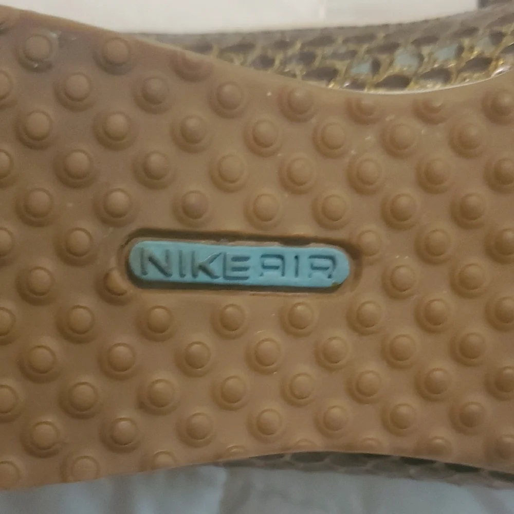 Nike Air X Cole Haan Cream Quilted Mary Jane Flats Loafers